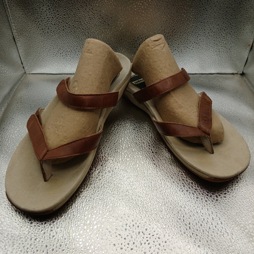 Propet Tan and Brown Women's Sandals